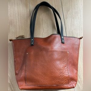 EUC Portland Leather goods large zip tote